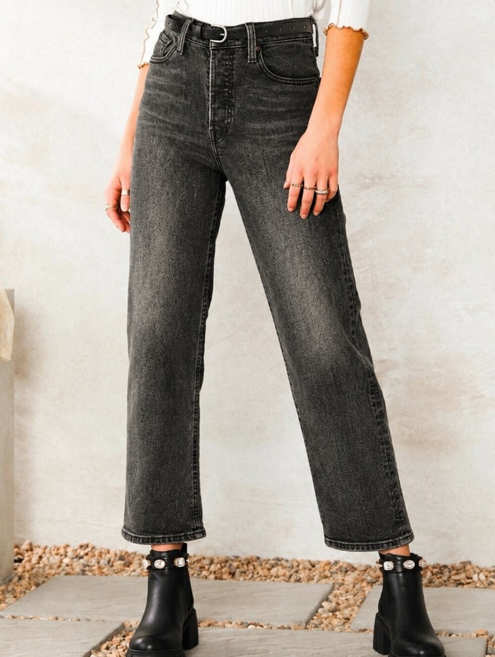 ❤ LEVI’S RIBCAGE STRAIGHT ANKLE HIGH RISE JEANS, 00 (24)